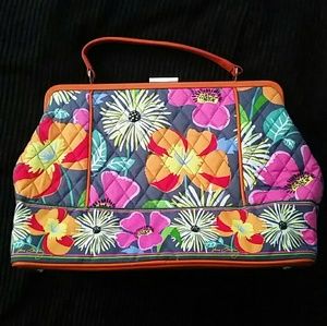 Vera Bradley Jazzy Blooms Barbara Frame Doctor Bag